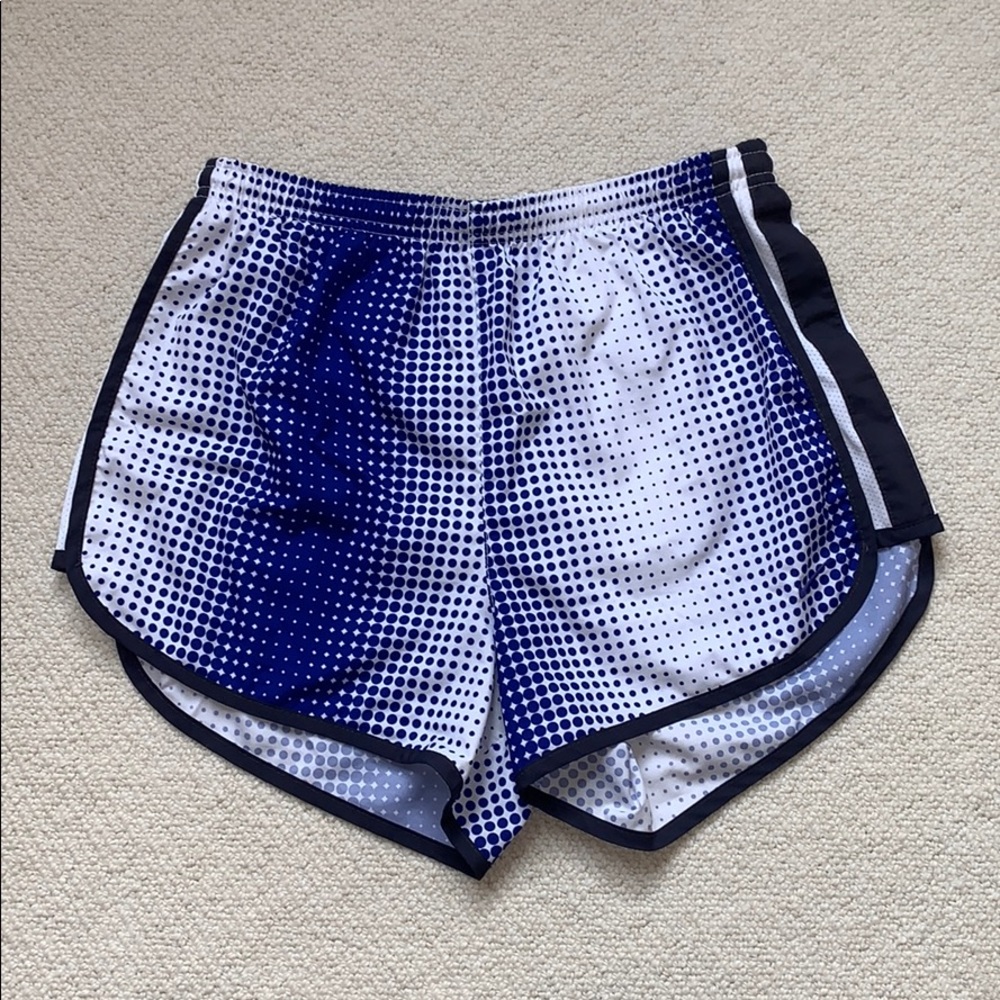 Nike Dri-Fit Shorts Blue & White (Small)
